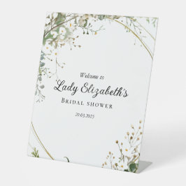 Budget Lila Florals Bridgerton Brautparty Sockelschild