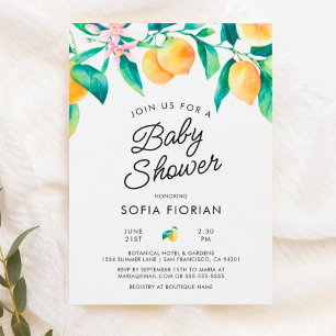 Budget-Limonen-Baby-Shower-Einladung