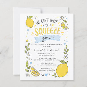 Budget-Limonen-Junge-Baby-Shower-Einladung