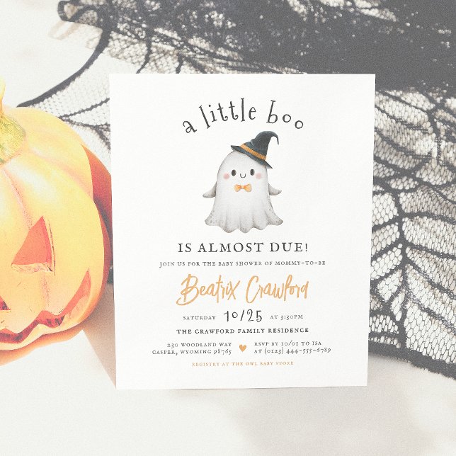 Budget Little Boo Halloween Boy Baby Dusche (Von Creator hochgeladen)