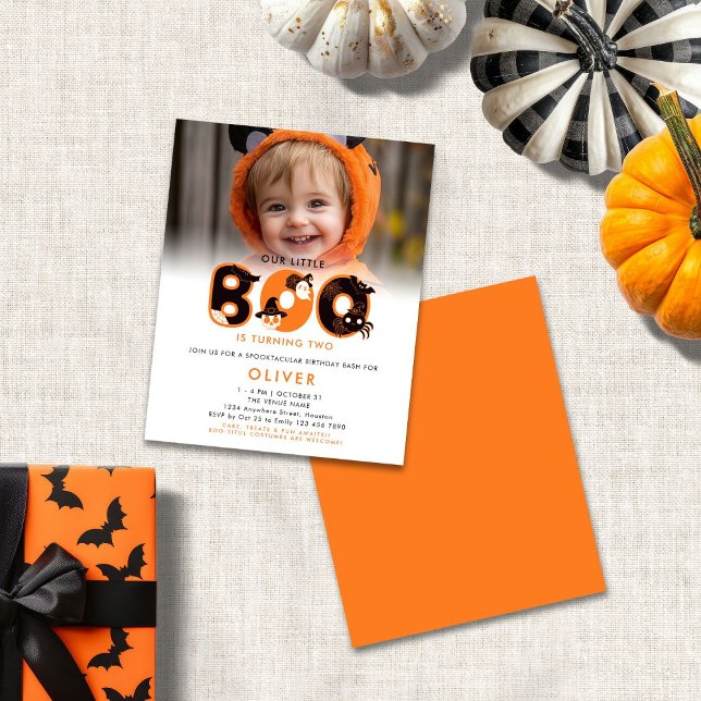 Budget Little Boo macht zwei Fotos Geburtstag (Front and back view)