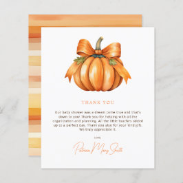 Budget Little Pumpkin Baby Dusche Danke