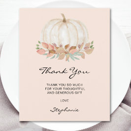 Budget Little Pumpkin Baby Dusche Danke Karte