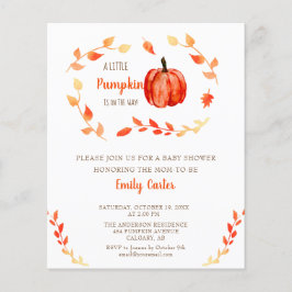 Budget Little Pumpkin Baby Shower Fall Foliage