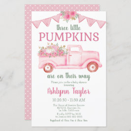 Budget Little Pumpkin Triplet Girl Baby Dusche