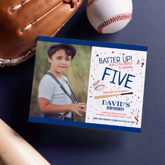 Budget Little Rookie Baseball Blue Foto Geburtstag