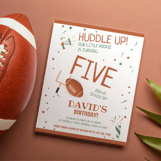 Budget Little Rookie Football Einladung zum Geburt