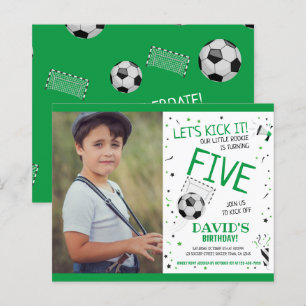 Budget Little Rookie Soccer Green Foto Geburtstag