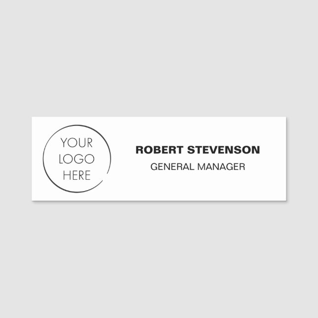 Budget Logo Business Store Identification Badge, Namensschild (Vorderseite)