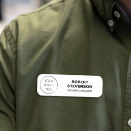 Budget-Logo-Geschäfts-Store-Identifikationsabzeich Namensschild