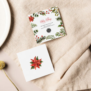 Budget Logo Weihnachtskarte Mitteilungskarte