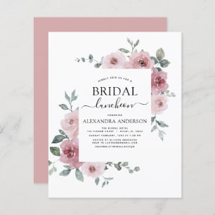 Budget Luncheon Dusty Rose Pink Brautparty