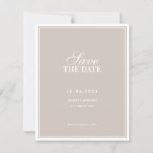 BUDGET Luxus-Elfenbein-Rand Hochzeit Termin vormer