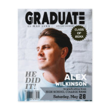 BUDGET Magazine Cover Style Typ Grad Ankündigung