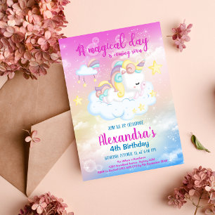 Budget Magical Unicorn Rainbow Birthday Party