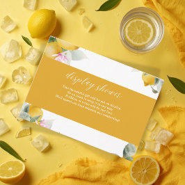 Budget Main Squeeze Lemon Wreath Bridal Shower Enc Begleitkarte