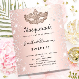 Budget Masquerade Rose Gold Silber Sweet 16