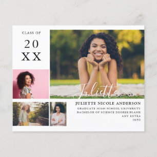 Budget Master Abschluss Moderne stilvolle 4-Foto-A Flyer