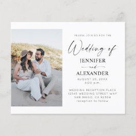 Budget MD Black & White Calligraphy Foto Einfach 3 Flyer