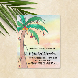 Budget Mele Kalikimaka-Party Einladung