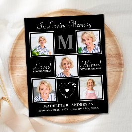 Budget Memorial Elegant 5 Foto Beerdigung Danke