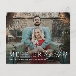 Budget Merrier Together Foto Weihnachtskarte