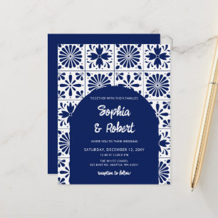 Budget mexikanisch Blue Talavera Tiles Wedding