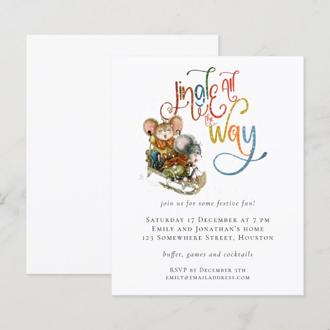 Budget Mice Jingle Die ganze Art Weihnachten einla (Vorne/Hinten)