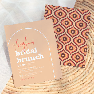 Budget Mid Modern Retro Arch Brunch Brautjungfernp