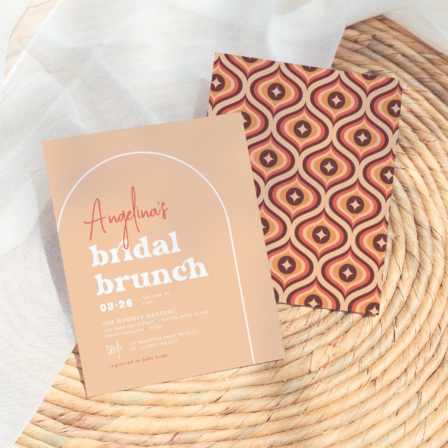 Budget Mid Modern Retro Arch Brunch Brautparty (Von Creator hochgeladen)