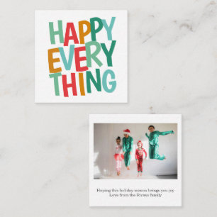 Budget MINI Personalisiert Foto Weihnachten Mitteilungskarte