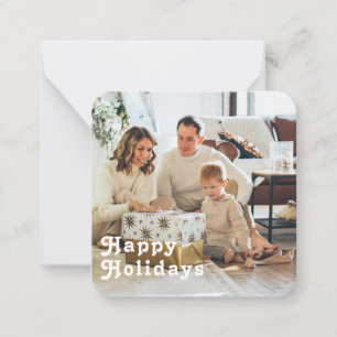 Budget MINI Personalisiertes Foto und Weihnachten Mitteilungskarte