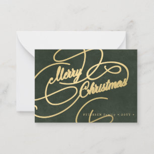 Budget MINI SIZE Frohe Weihnachten Roter Urlaub Mitteilungskarte