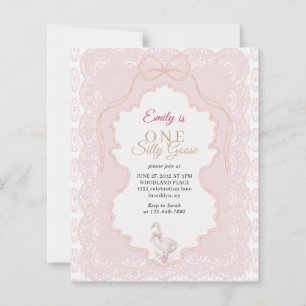 BUDGET Minimal Lace One Silly Goose 1. Geburtstag