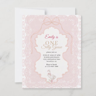 BUDGET Minimal Lace One Silly Goose 1. Geburtstag