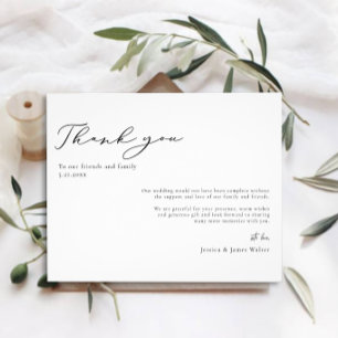 Budget Minimal Schwarz und Weiß Hochzeit Vielen Da Flyer