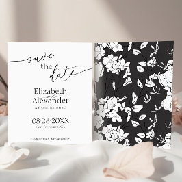 Budget Minimal Schwarz/Weiß-Schrift Save the Date