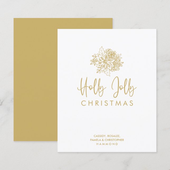 Budget Minimalist Christmas Bouquet Script (Vorne/Hinten)