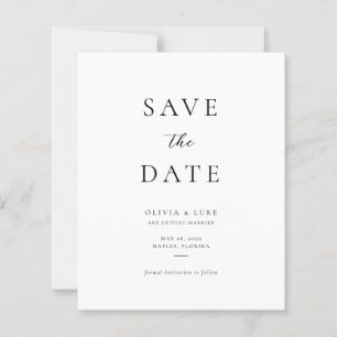 Budget-Minimalist-Foto-Hochzeit Terminankündigung