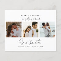 Budget Minimalist Foto Save-the-Date-Einladung
