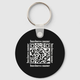 budget minimalist QR Code Business Keychain Schlüsselanhänger