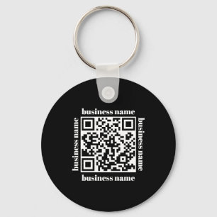 Budget-Minimalist-QR-Code-Geschäftsschlüsselanhäng Schlüsselanhänger