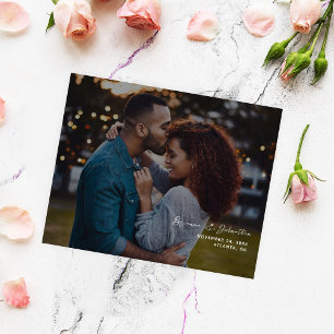 Budget Minimalistisch Chic Foto H Save the Date 2B Flyer