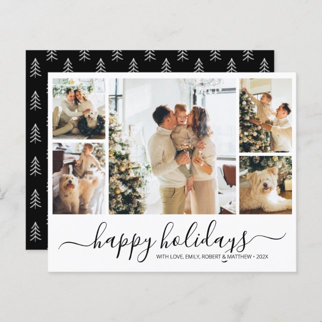 Budget Minimalistisch Collage Weihnachtsfeiertag F (Vorne/Hinten)