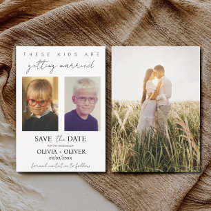 Budget, minimalistisch, diese Kinder heiraten  Save The Date