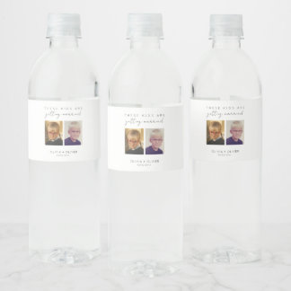 Budget, minimalistisch, diese Kinder heiraten  Wasserflaschenetikett