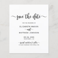 Budget Minimalistisch Stilvolle Schrift Save the D