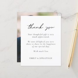 Budget Minimalistisch Text Foto Wedding Vielen Dan