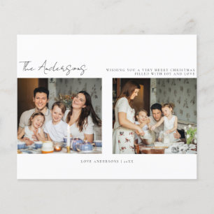 Budget Minimalistisch Weihnachts-Weihnachtsfoto-Ca Flyer