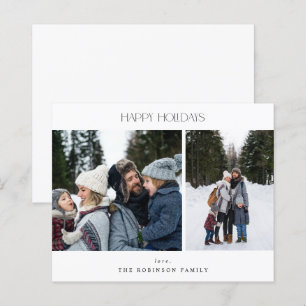 Budget Minimalistisch zwei Foto glückliche Ferien